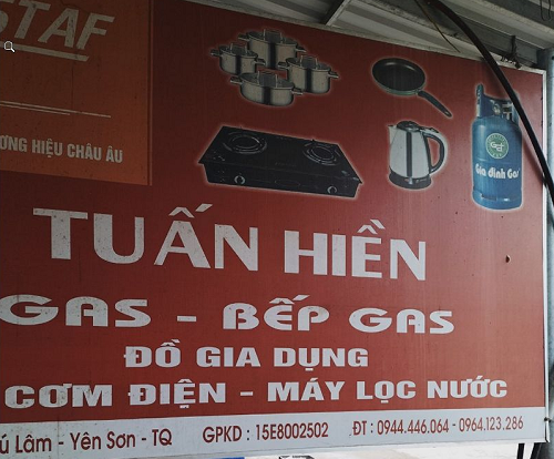 Cửa hàng gas, bếp gas Tuấn Hiền tại Quảng Trị – 0944 446 064