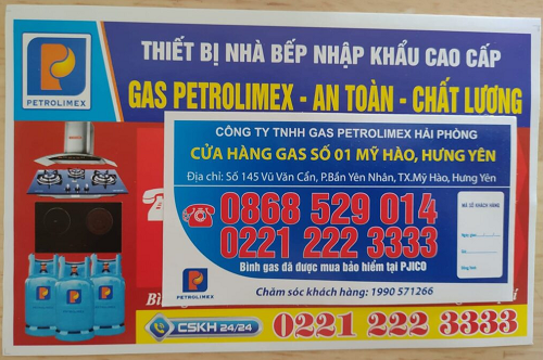 Cửa hàng gas số 01 tại Hưng Yên – 0868 529 014