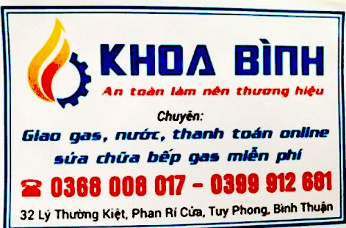 Cửa hàng sửa bếp gas Khoa Bình tại Bình Thuận – 0399 912 681