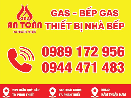 Gas và thiết bị nhà bếp an toàn tại Phan Thiết – 0989 172 956