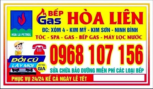 Cửa hàng gas, bếp gas Hòa Liên tại Ninh Bình – 0968 107 156